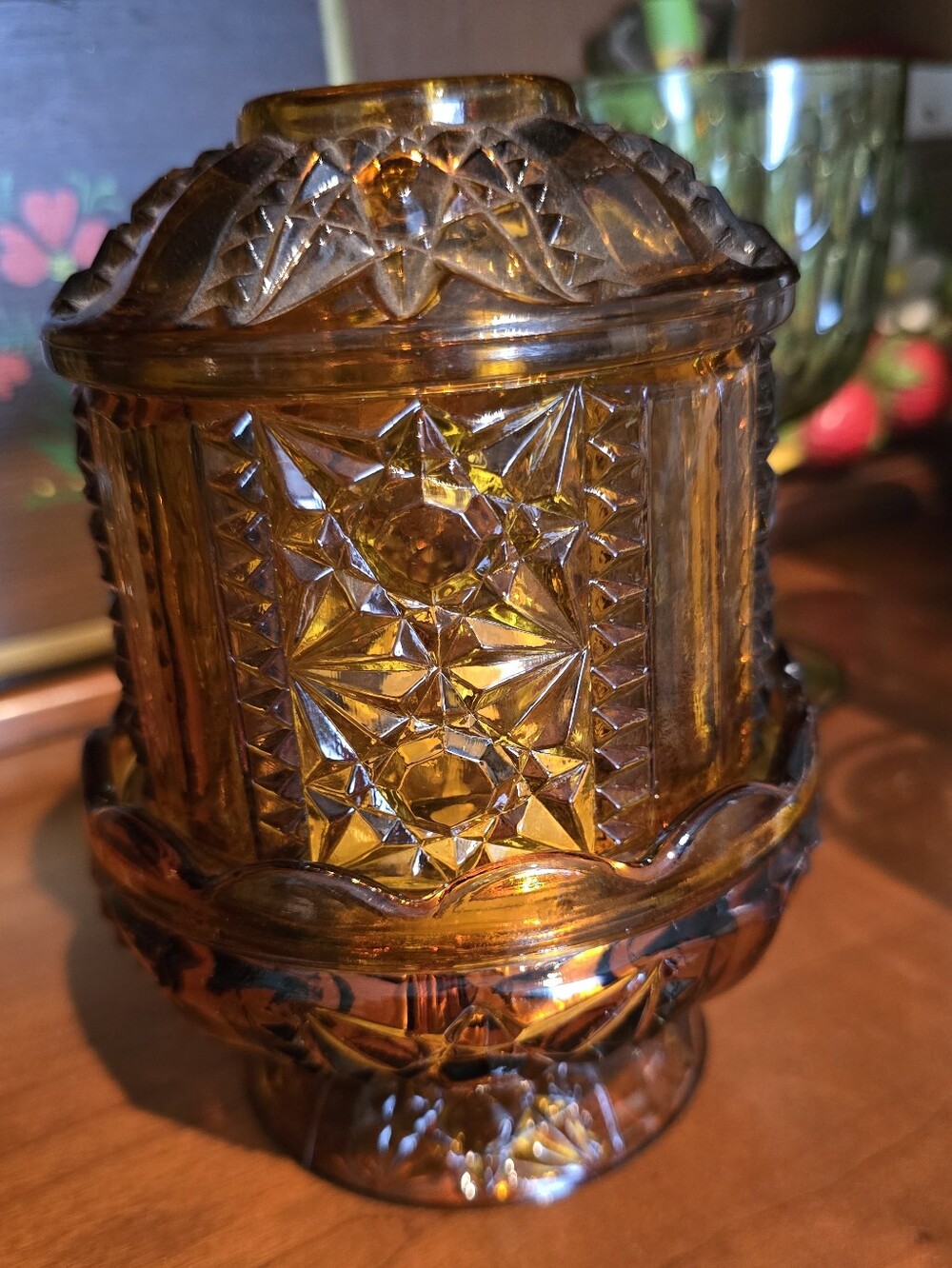 Fairy Lamp, Stars And Bars, Amber